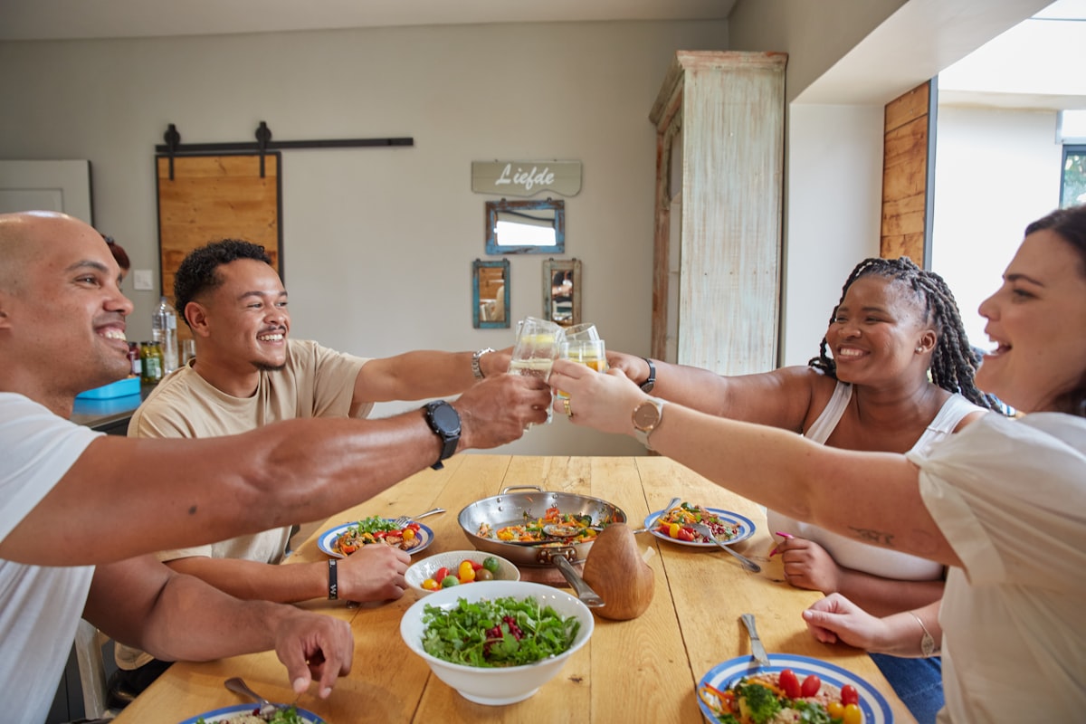 Person preparing healthy meal