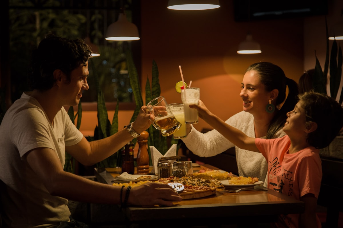 Social gathering with mindful food choices